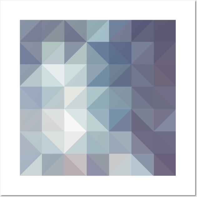 Squares or Triangles? Blue Edition Wall Art by jkim31